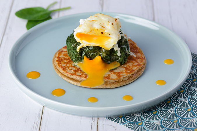 dessaint traiteur inspirations pancake salé oeuf poché