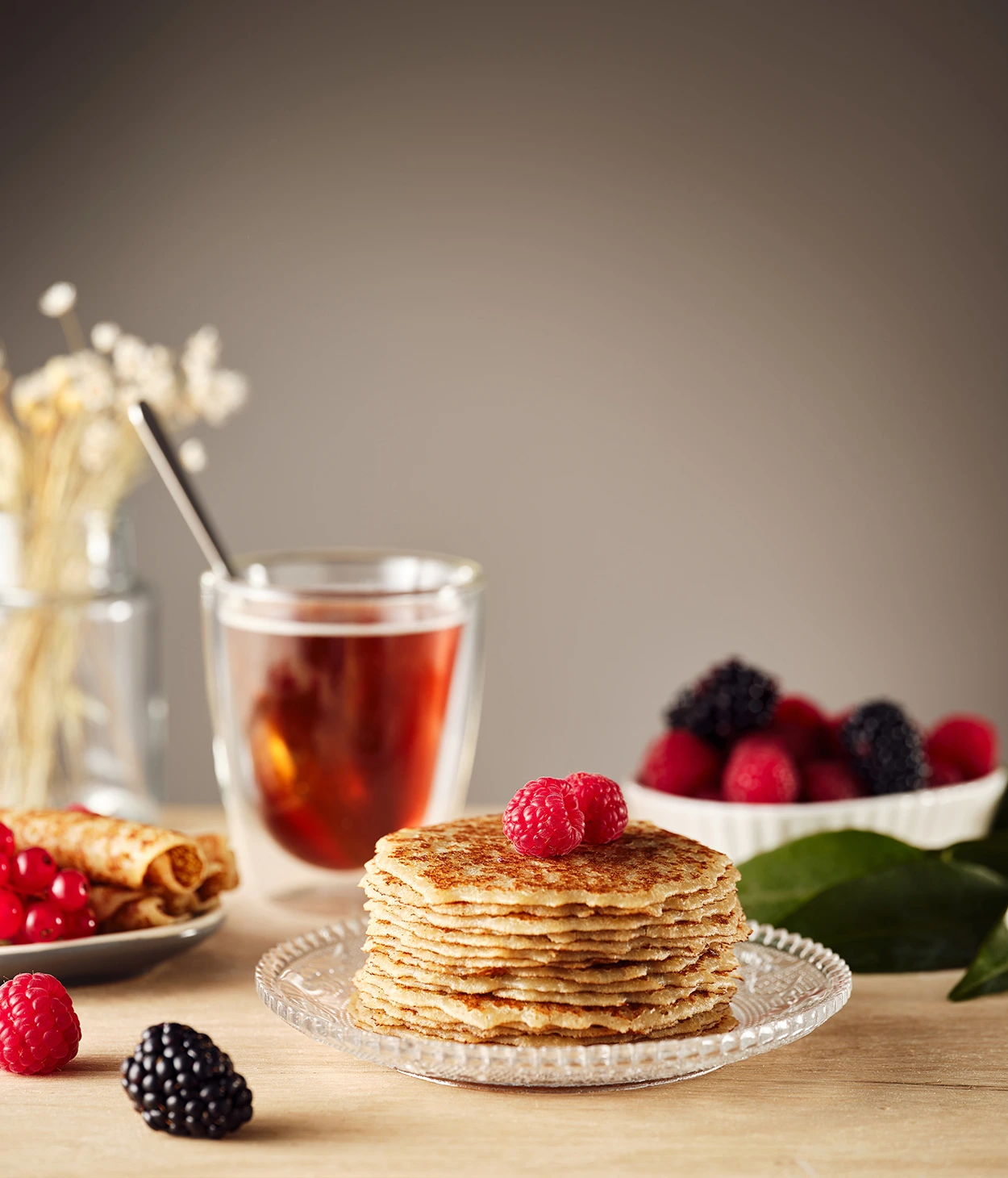 dessaint traiteur mini crêpes fruits rouges